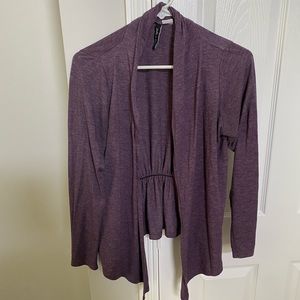 Purple cardigan